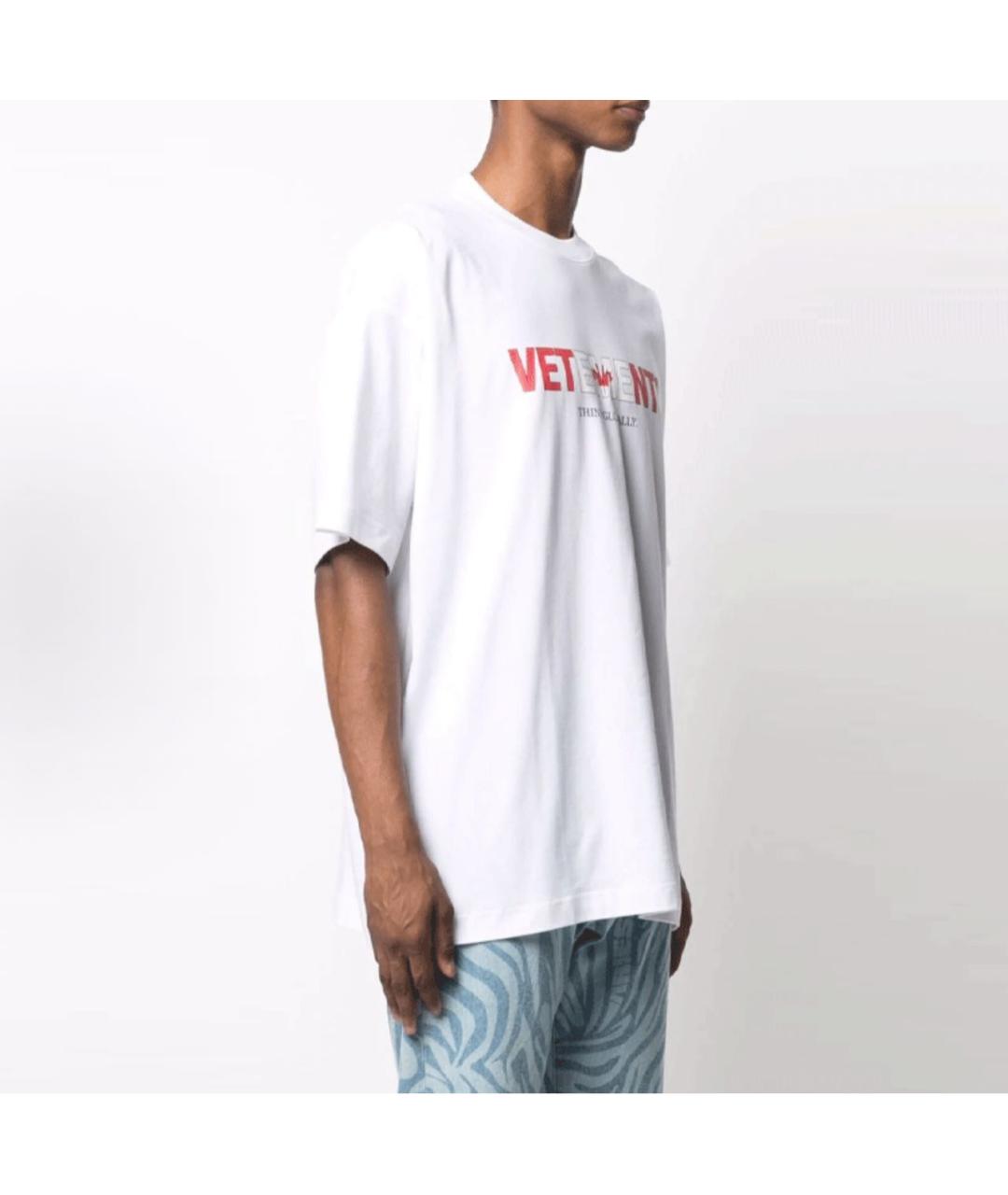 VETEMENTS Белая футболка, фото 4
