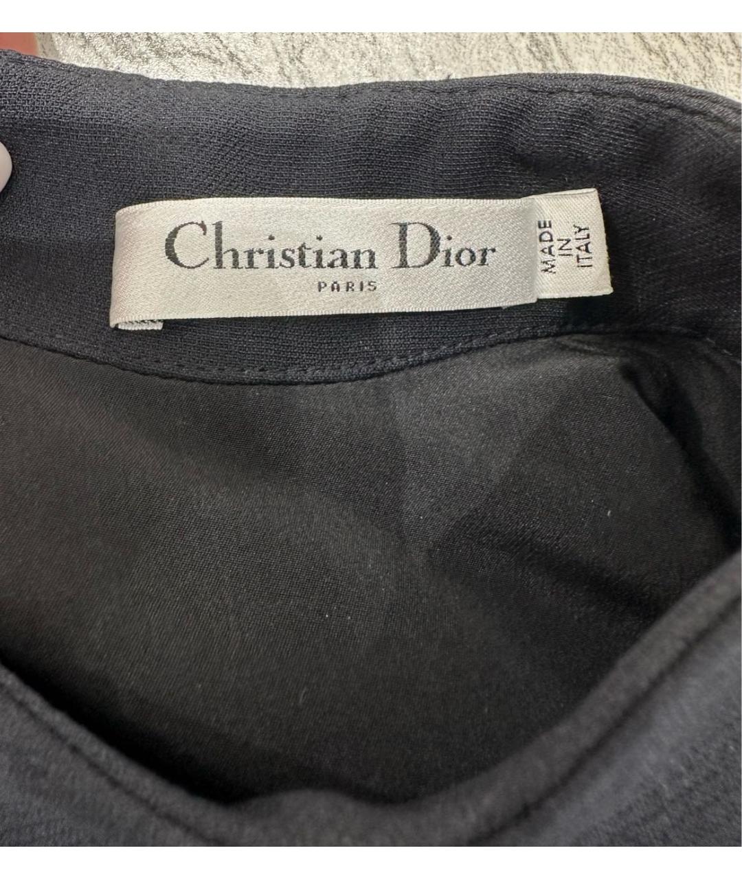 CHRISTIAN DIOR Черное коктейльное платье, фото 3