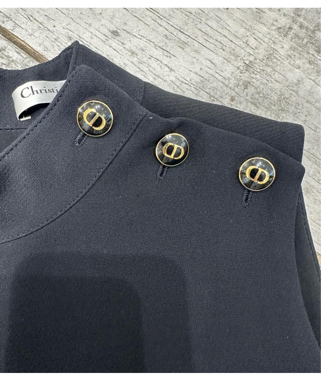 CHRISTIAN DIOR Черное коктейльное платье, фото 4