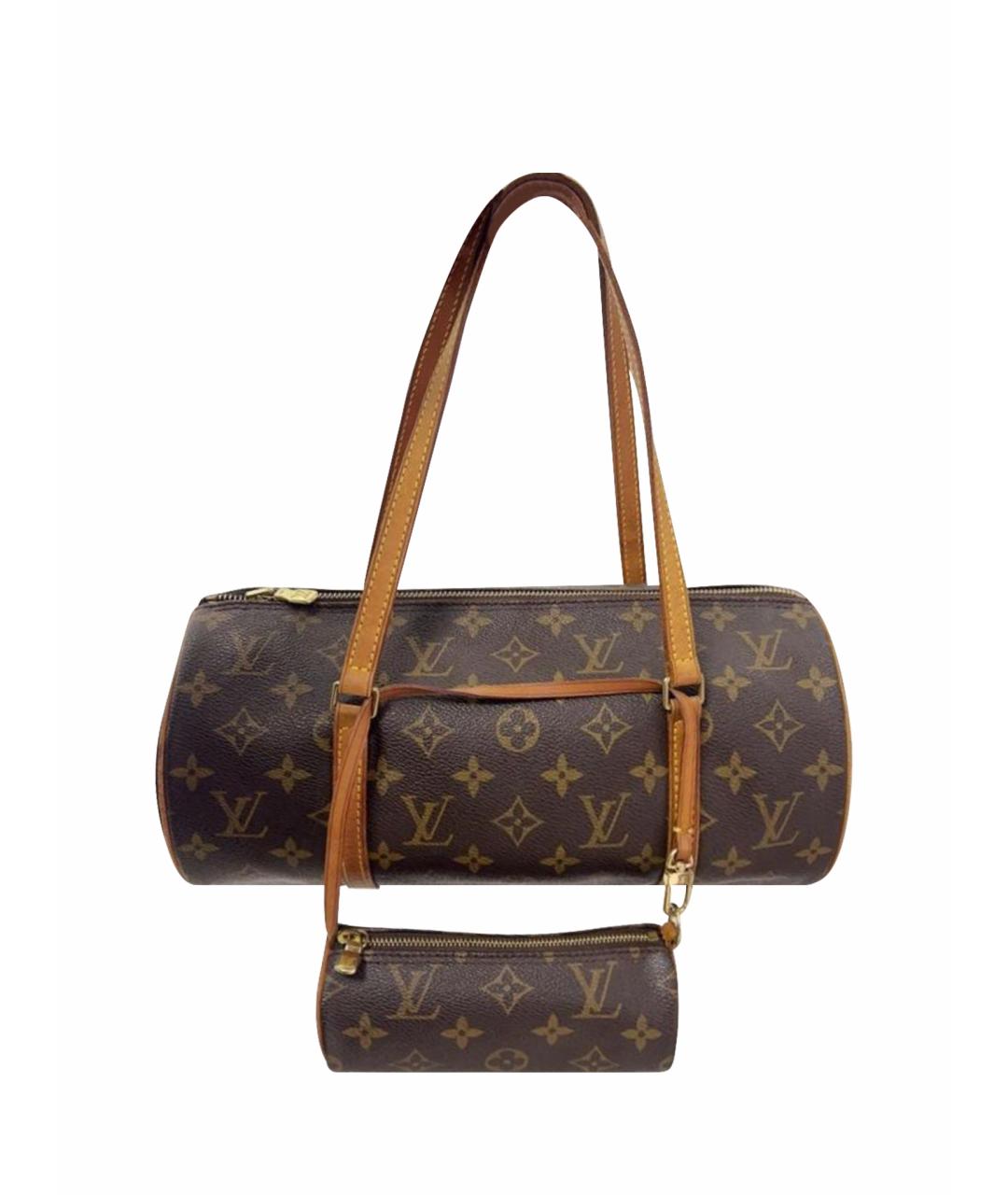 LOUIS VUITTON Коричневая сумка с короткими ручками, фото 8