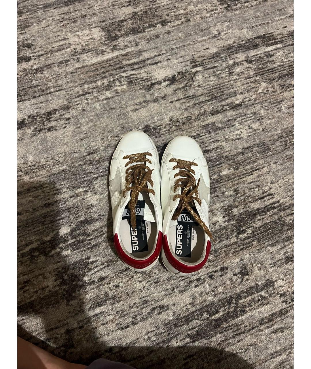 GOLDEN GOOSE DELUXE BRAND Белые кожаные кеды, фото 2