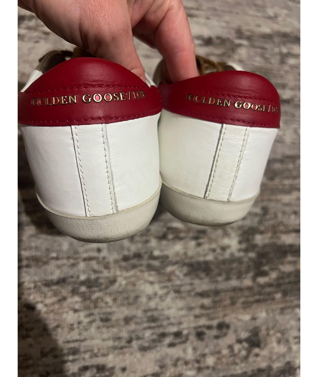 GOLDEN GOOSE DELUXE BRAND Белые кожаные кеды, фото 4