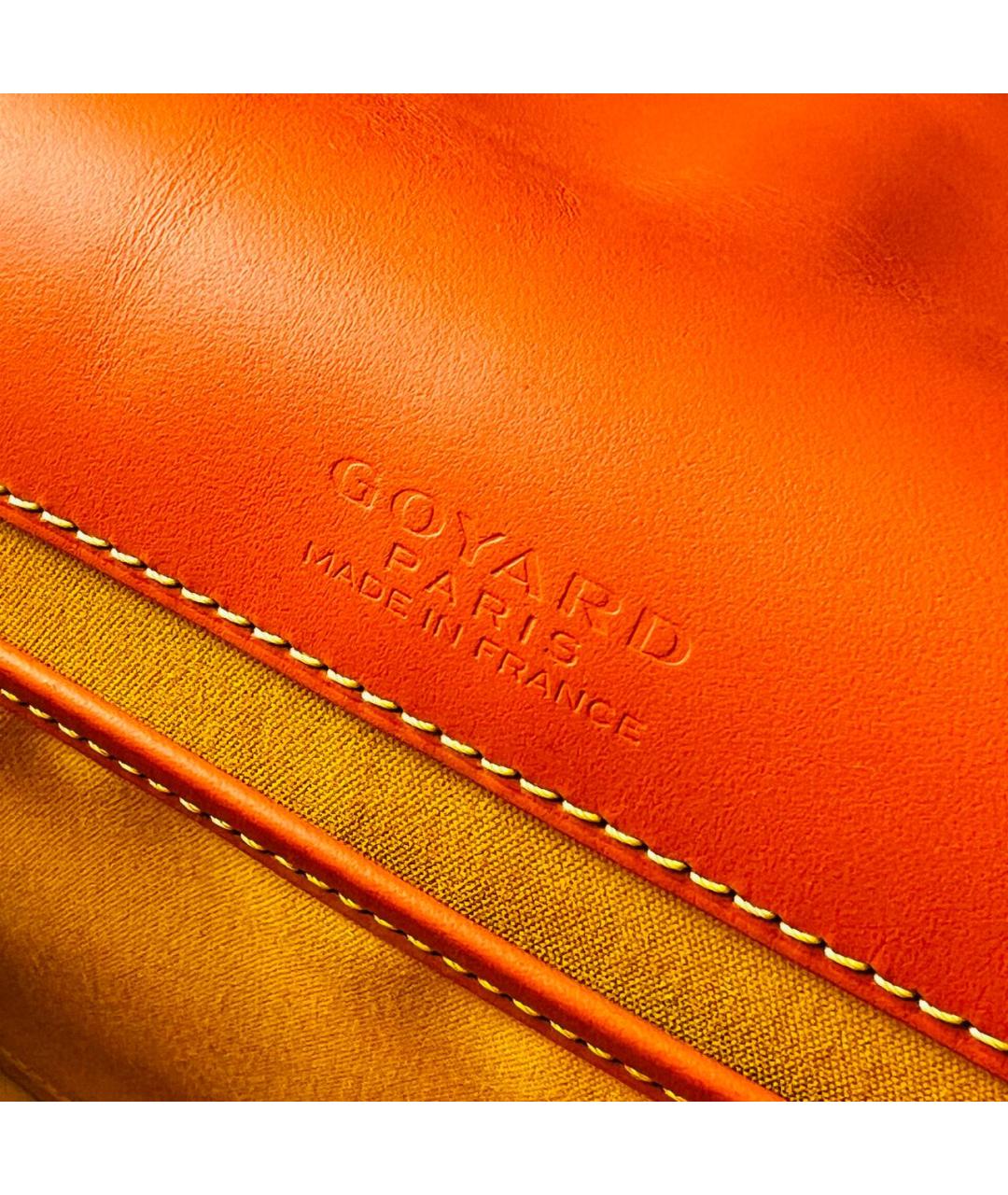 GOYARD Оранжевая кожаная сумка на плечо, фото 5