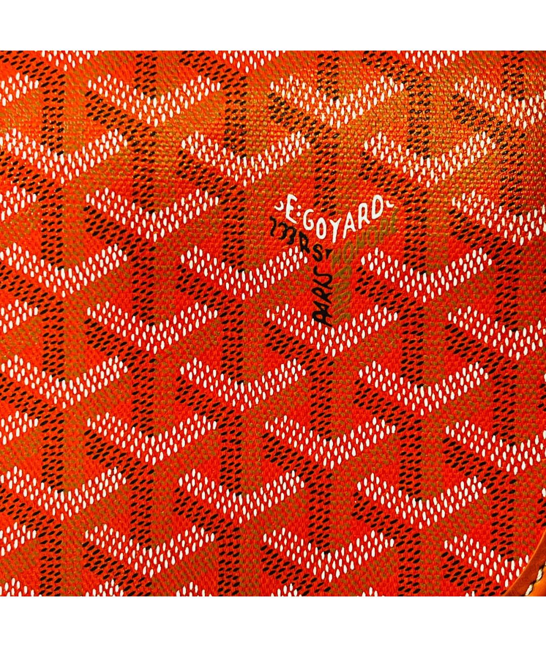 GOYARD Оранжевая кожаная сумка на плечо, фото 2