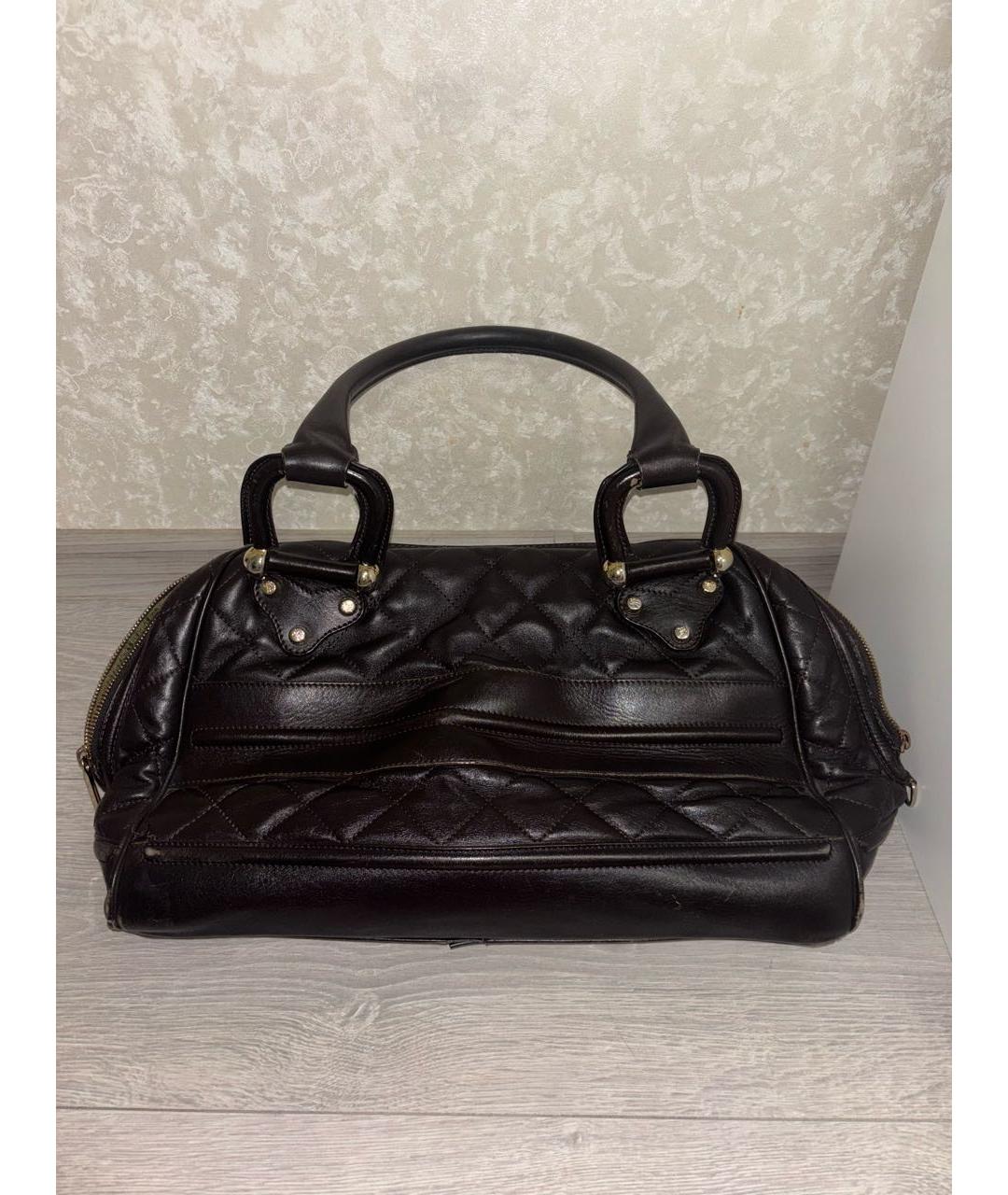 BURBERRY Черная кожаная сумка тоут, фото 3