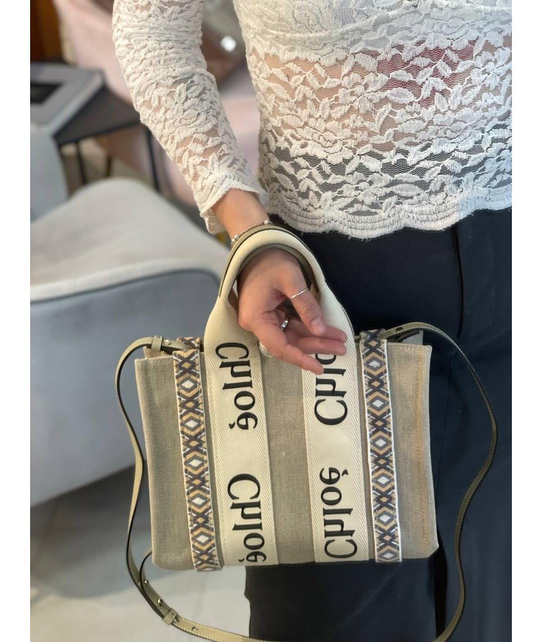 CHLOE Бежевая сумка тоут, фото 5