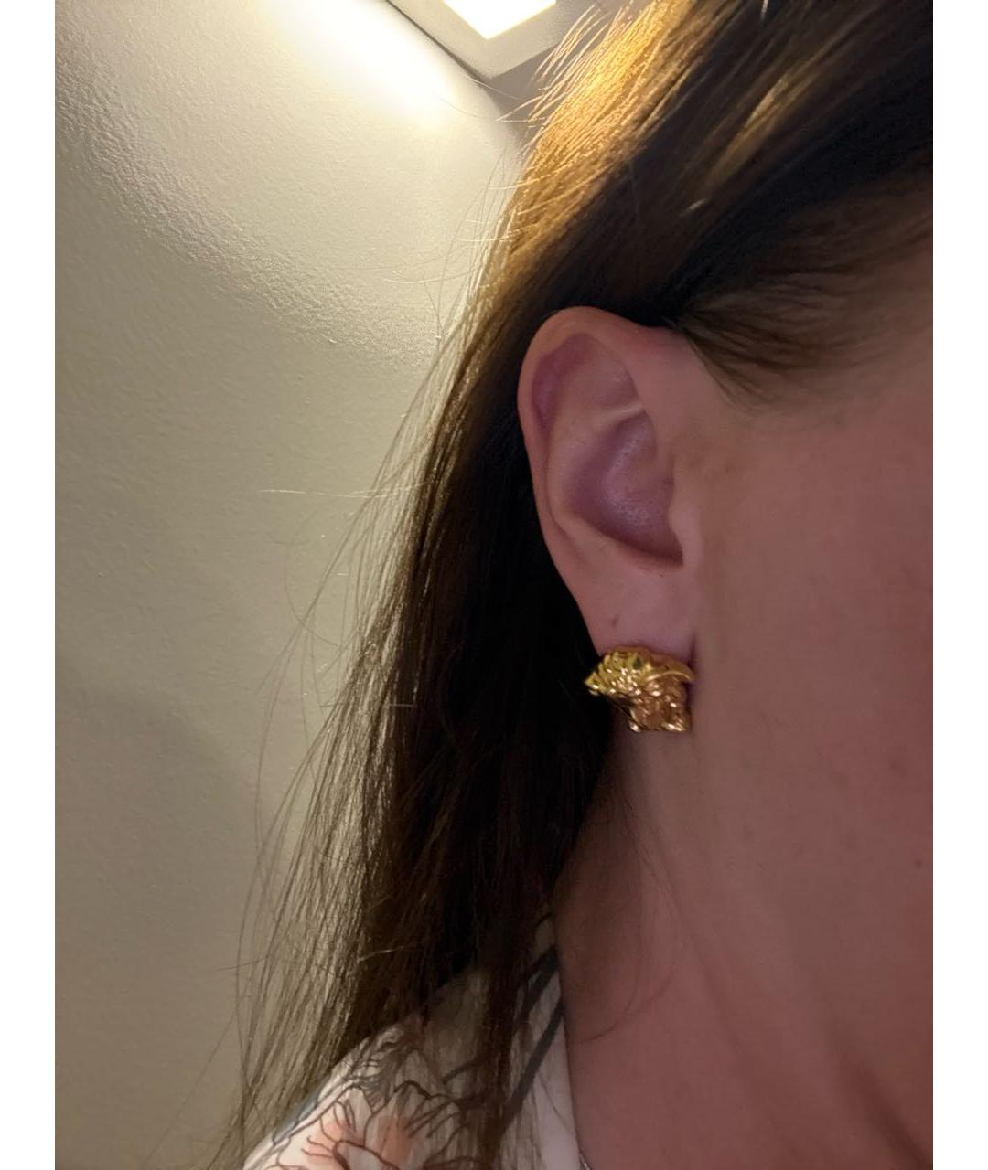 VERSACE Золотые серьги, фото 5