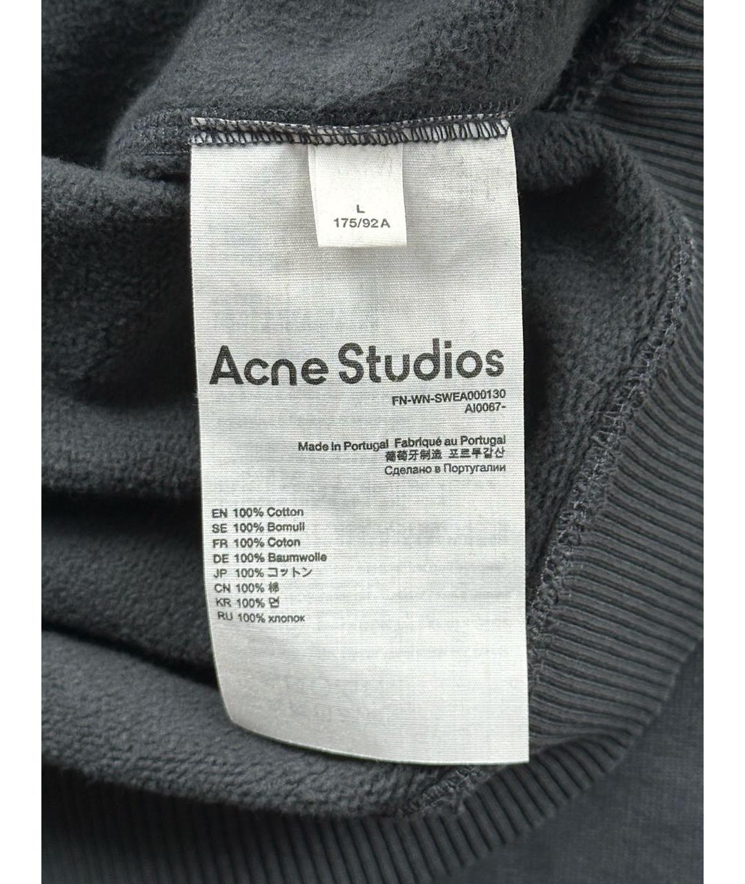 ACNE STUDIOS Черный хлопковый джемпер / свитер, фото 4