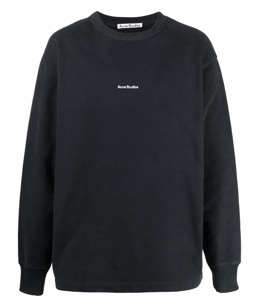 ACNE STUDIOS Черный хлопковый джемпер / свитер, фото 1