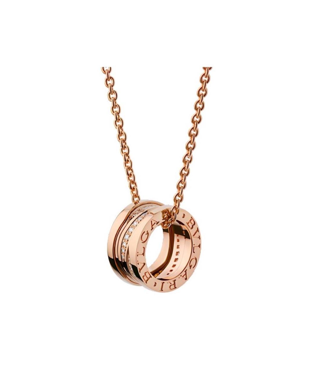 BVLGARI Золотая подвеска из розового золота, фото 1