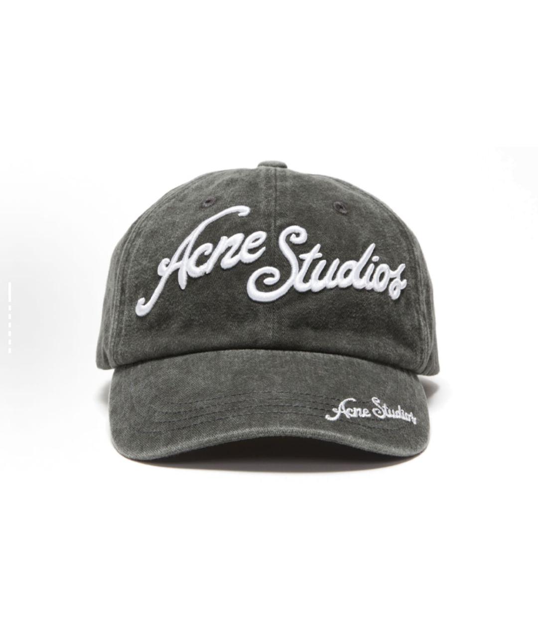 ACNE STUDIOS Антрацитовая кепка, фото 6