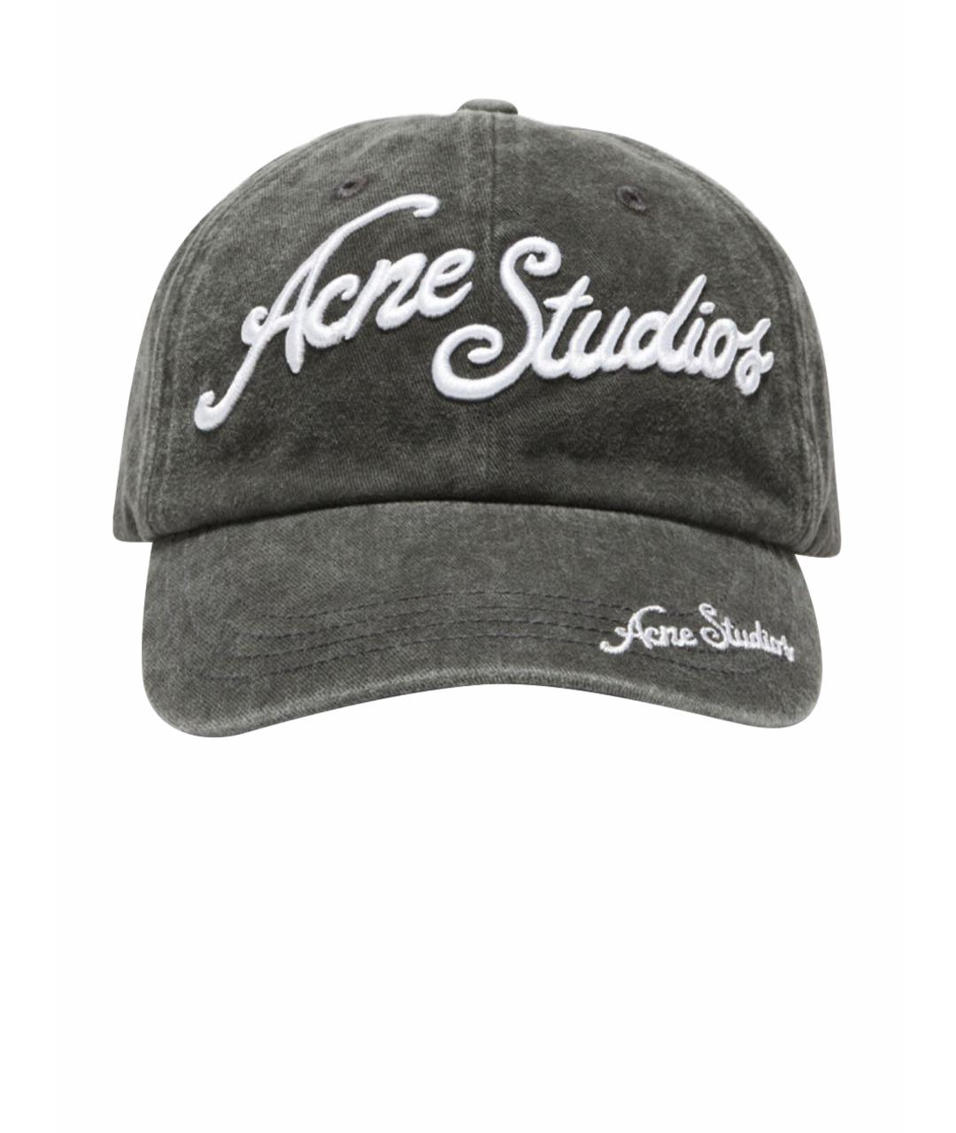 ACNE STUDIOS Антрацитовая кепка, фото 7