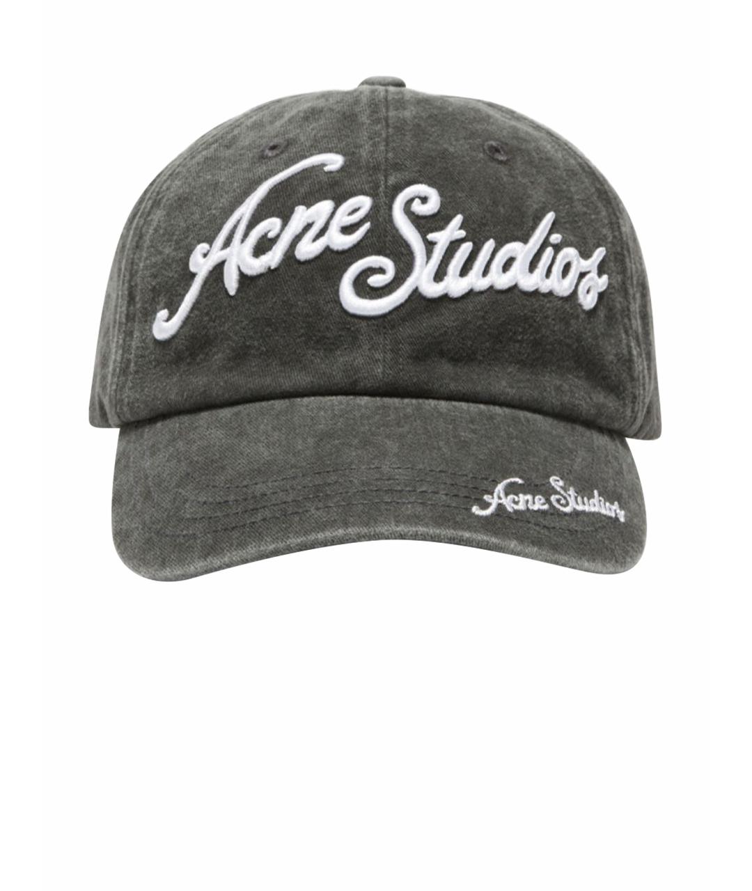 ACNE STUDIOS Антрацитовая кепка, фото 1
