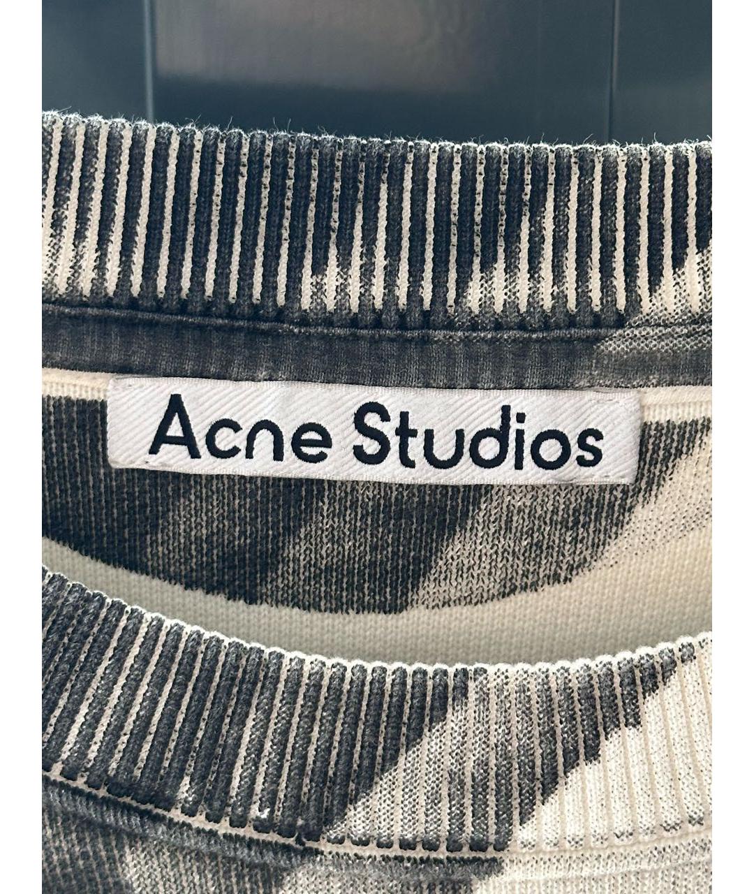 ACNE STUDIOS Белый хлопковый джемпер / свитер, фото 3