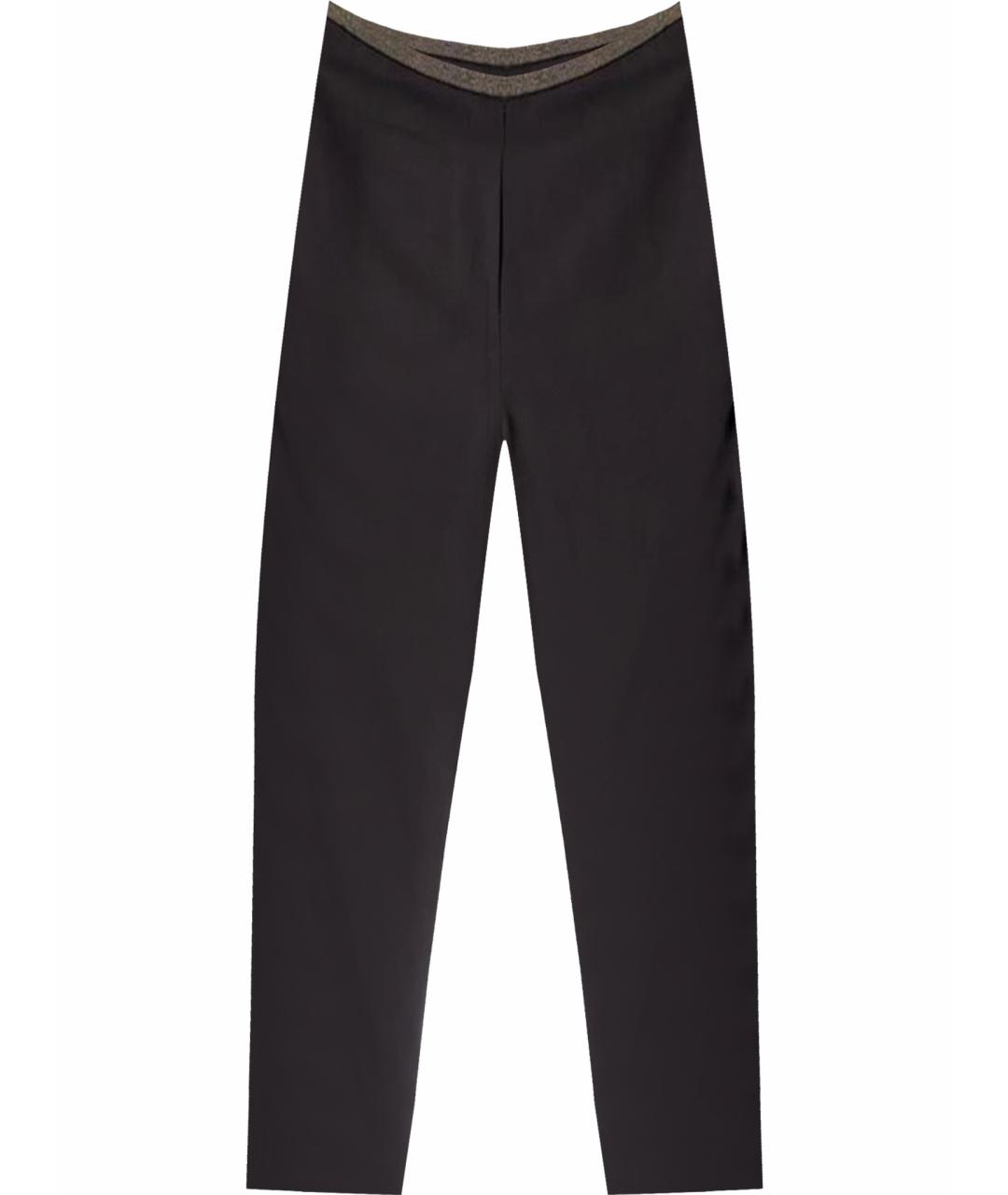 BRUNELLO CUCINELLI Черные ацетатные прямые брюки, фото 1