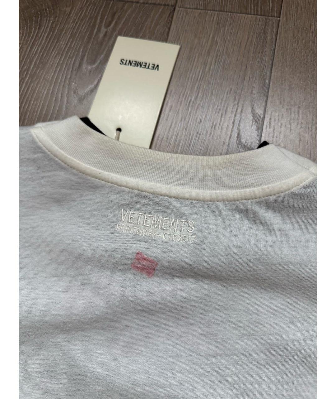 VETEMENTS Белая футболка, фото 7