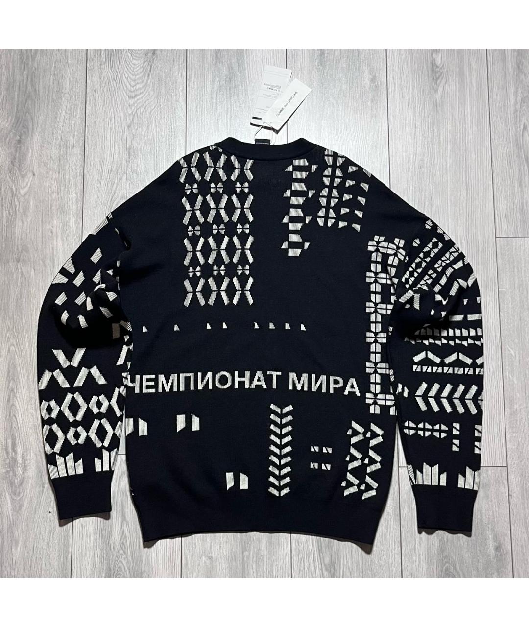 COMME DES GARÇONS Черный шерстяной джемпер / свитер, фото 2