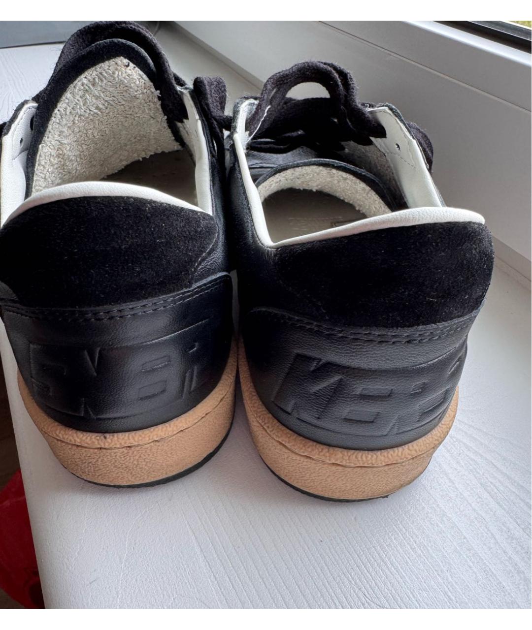 GOLDEN GOOSE DELUXE BRAND Черные кожаные кроссовки, фото 5
