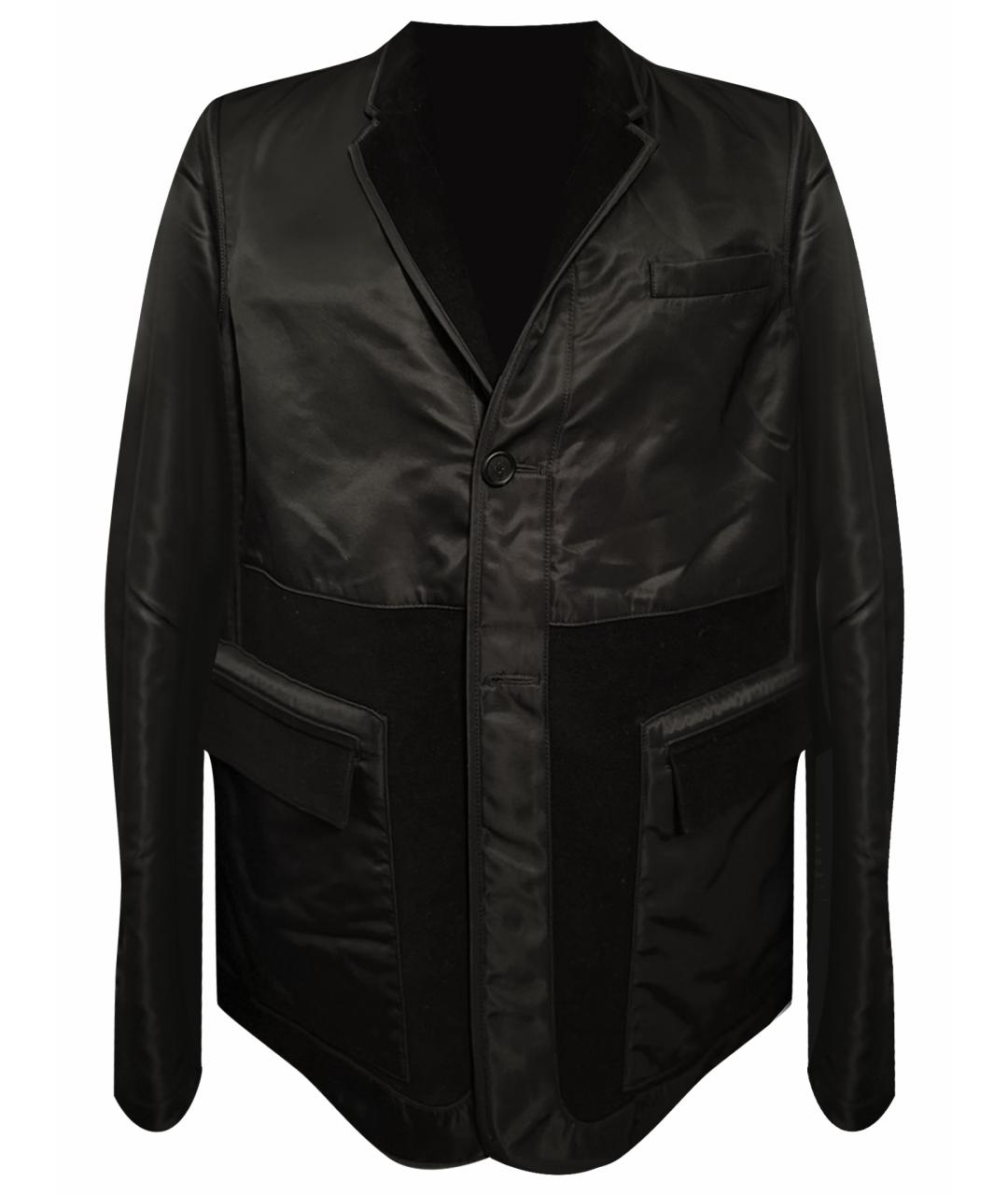 BURBERRY Черная полиэстеровая куртка, фото 1