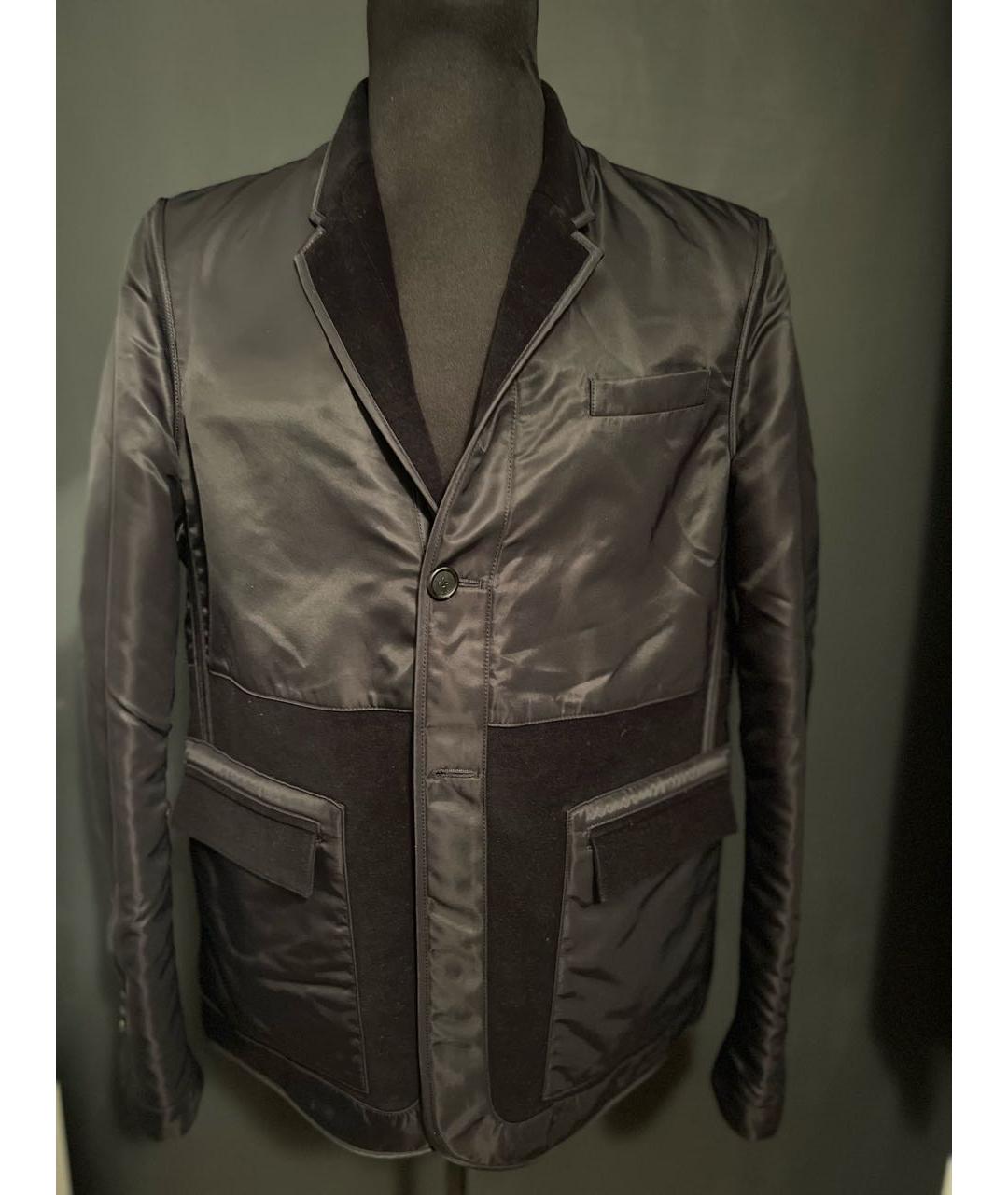 BURBERRY Черная полиэстеровая куртка, фото 5