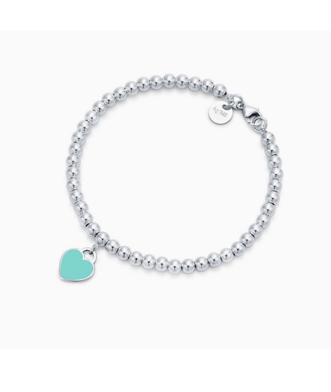 TIFFANY&CO Бирюзовый серебряный браслет, фото 5