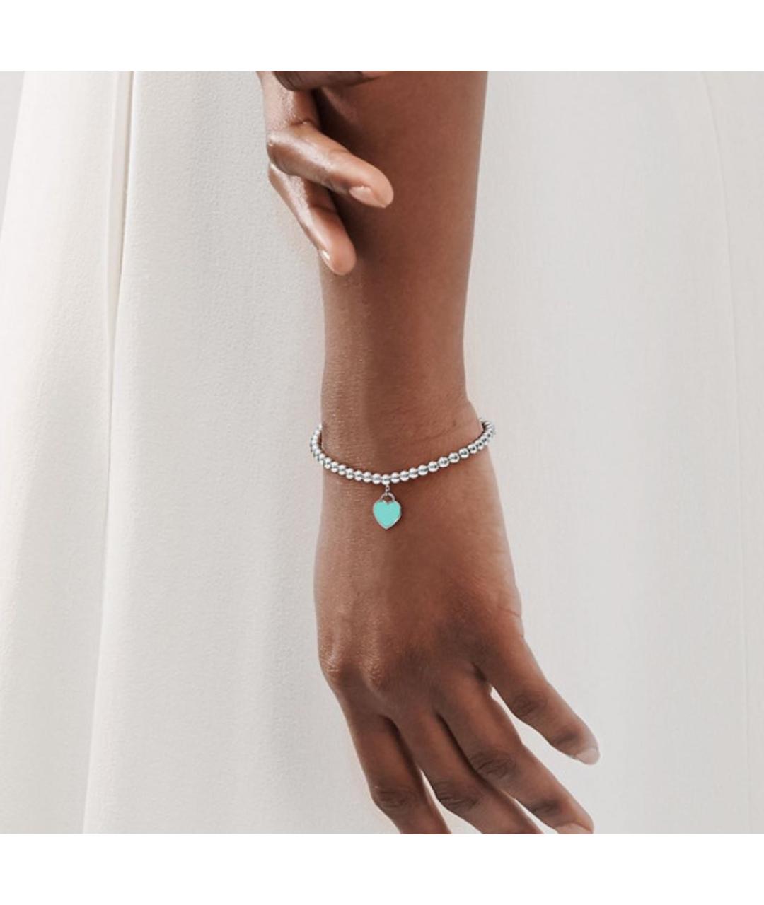 TIFFANY&CO Бирюзовый серебряный браслет, фото 4
