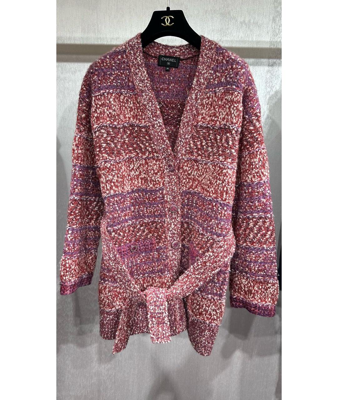 CHANEL Розовый кашемировый кардиган, фото 7