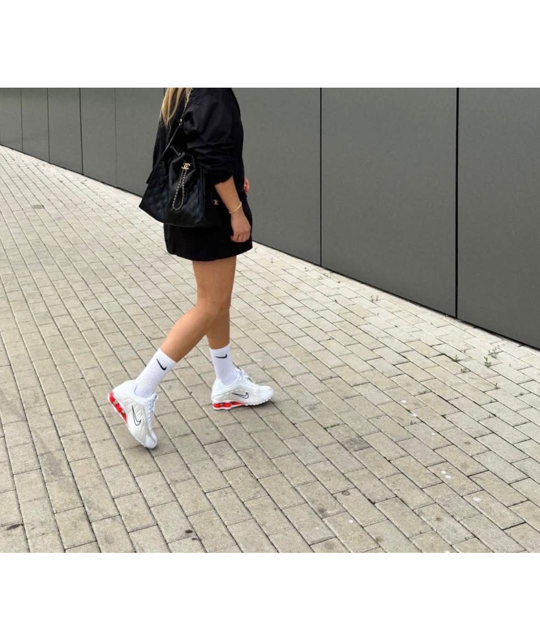 NIKE Белые текстильные кроссовки, фото 5
