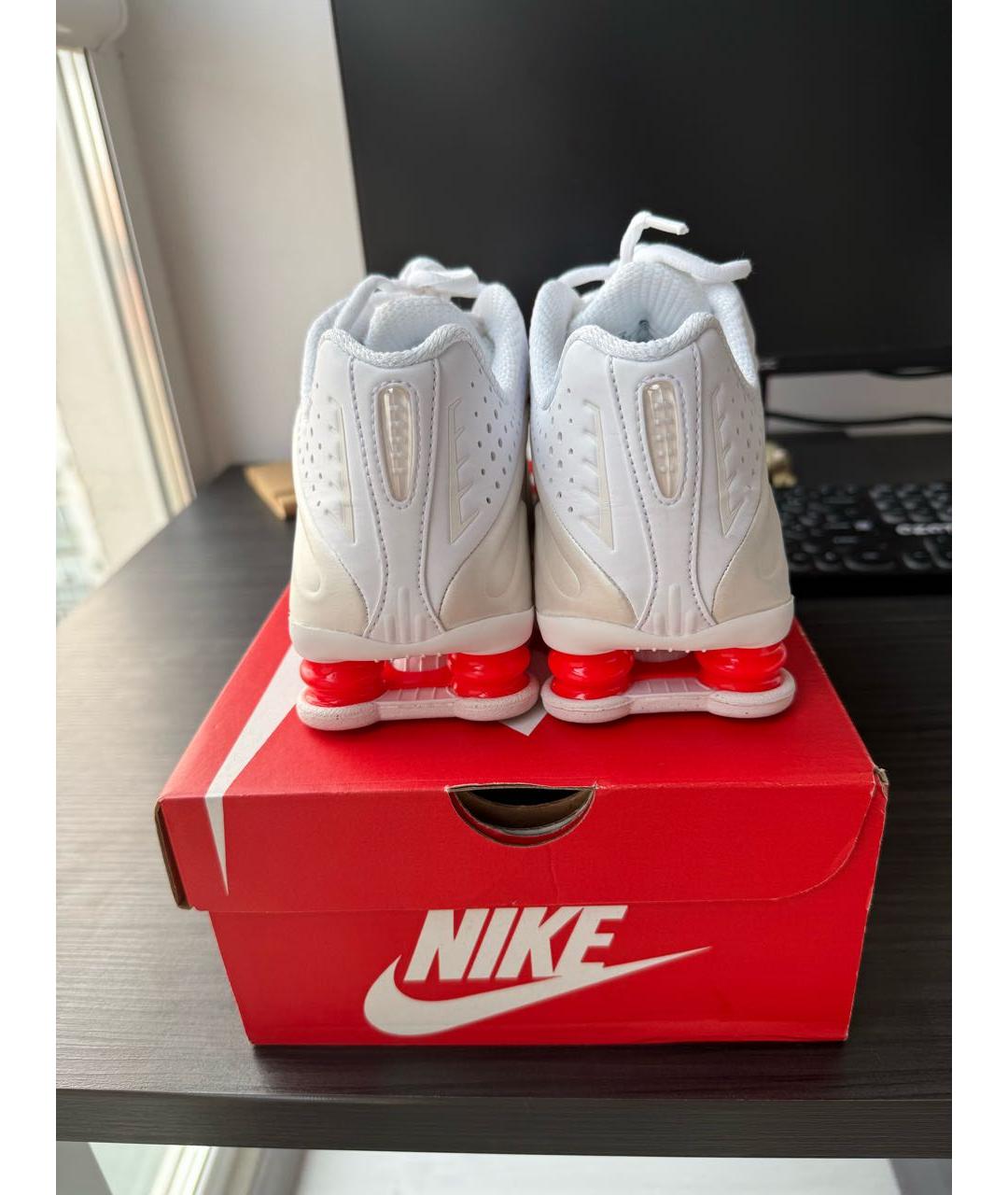NIKE Белые текстильные кроссовки, фото 4