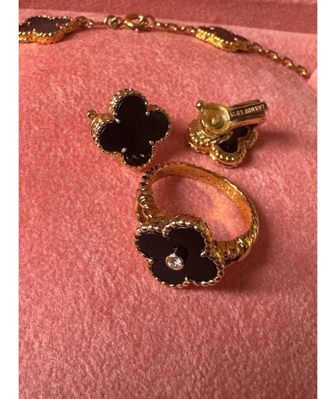 VAN CLEEF & ARPELS Золотые серьги из желтого золота, фото 2