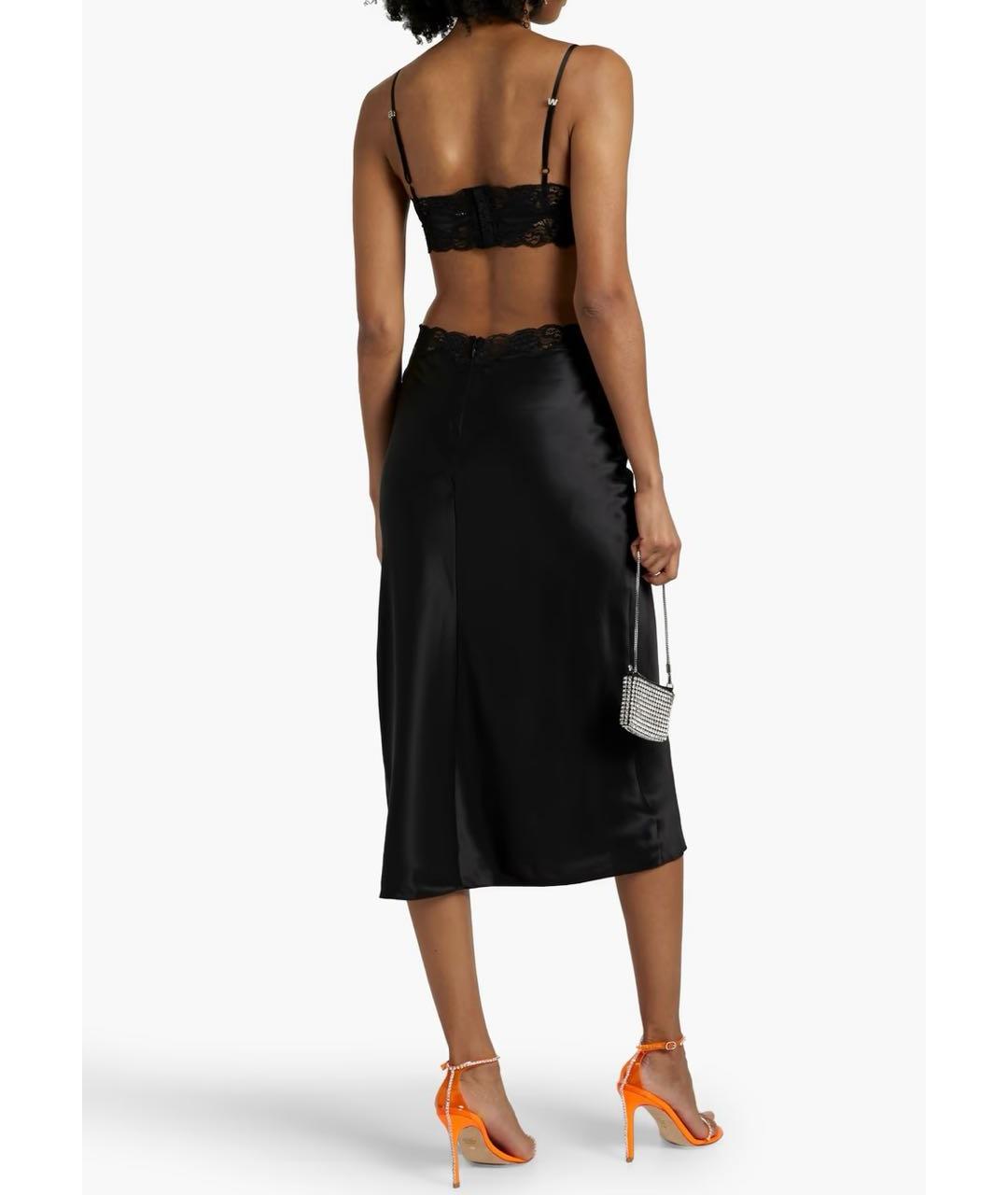 ALEXANDER WANG Черное шелковое вечернее платье, фото 3