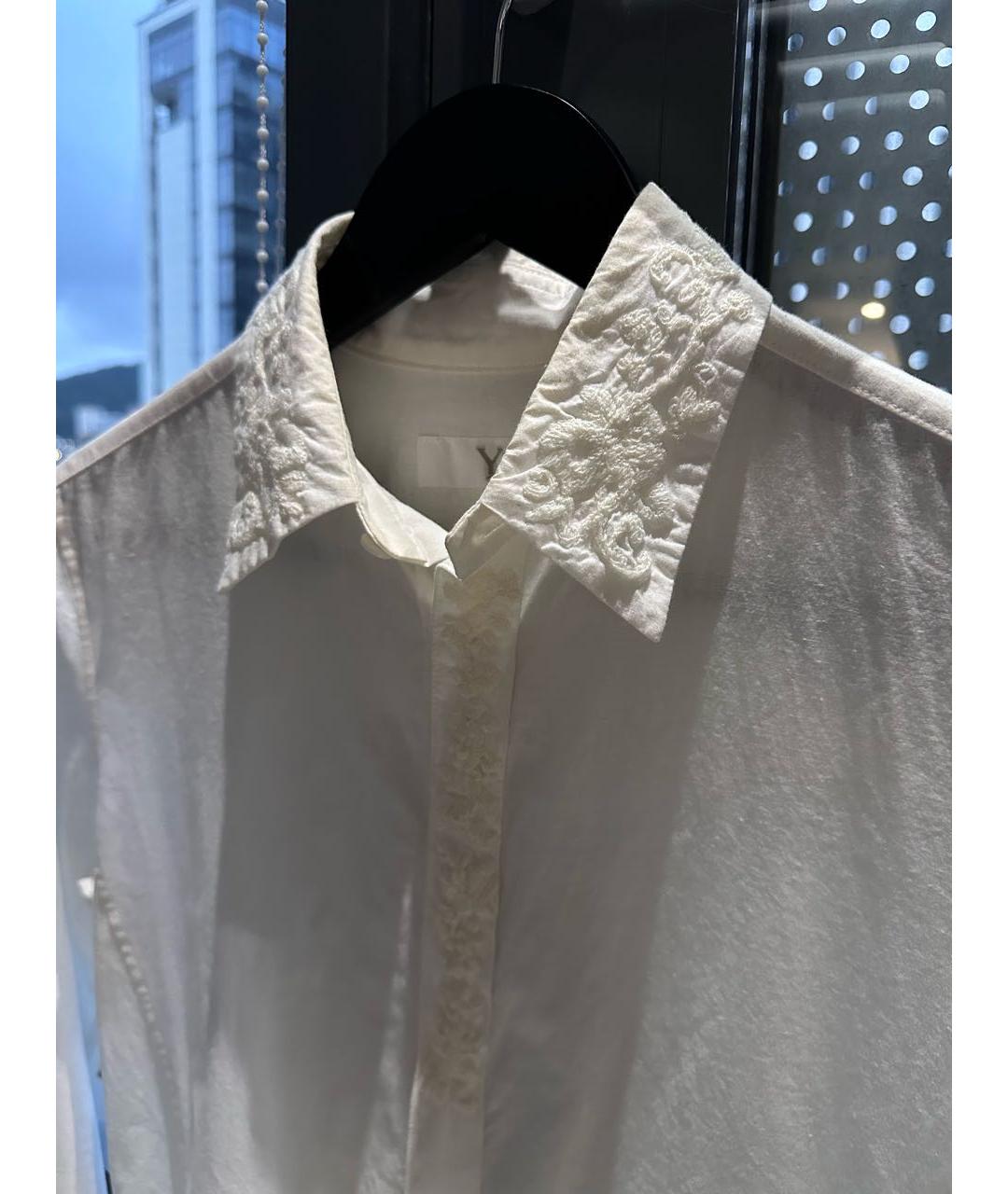 YOHJI YAMAMOTO Белая хлопковая рубашка, фото 3