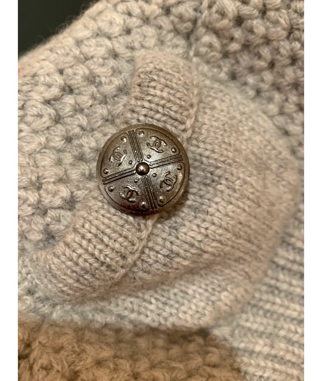 CHANEL Серая шапка, фото 3