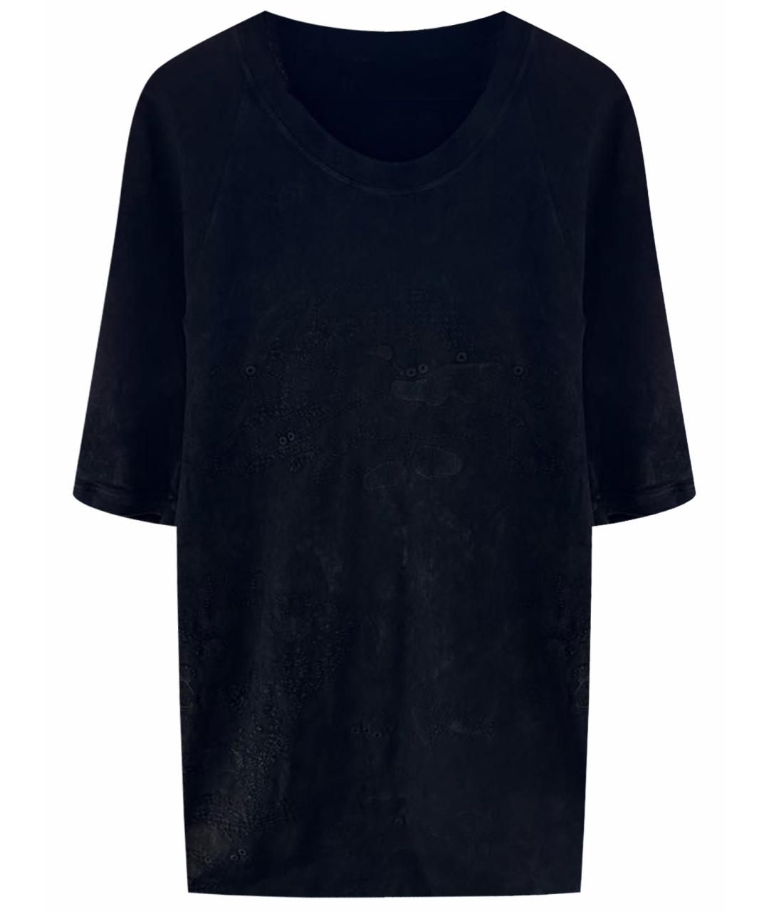 11 BY BORIS BIDJAN SABERI Черная хлопковая футболка, фото 1