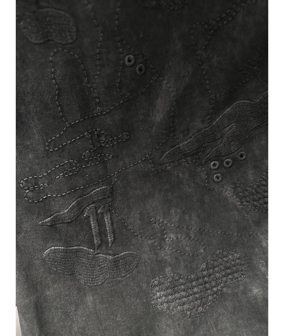 11 BY BORIS BIDJAN SABERI Черная хлопковая футболка, фото 3