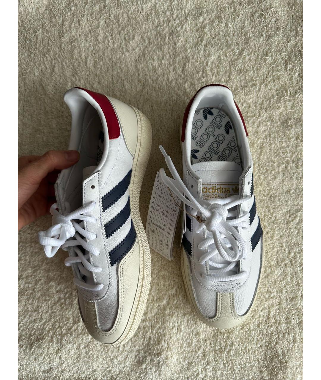ADIDAS Белые кожаные кеды, фото 2