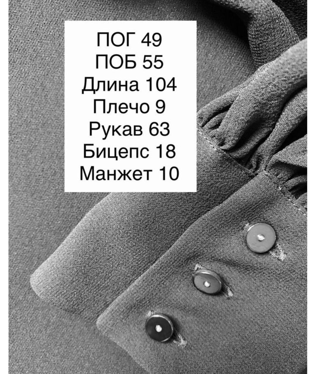 MAX MARA Черное полиэстеровое повседневное платье, фото 7