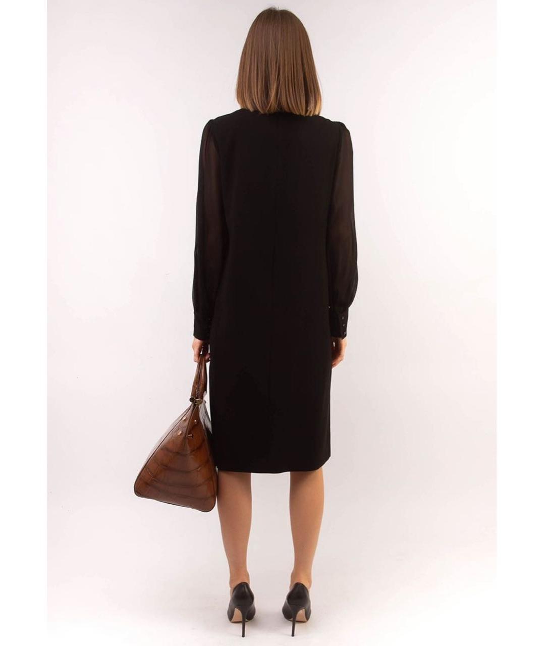 MAX MARA Черное полиэстеровое повседневное платье, фото 2