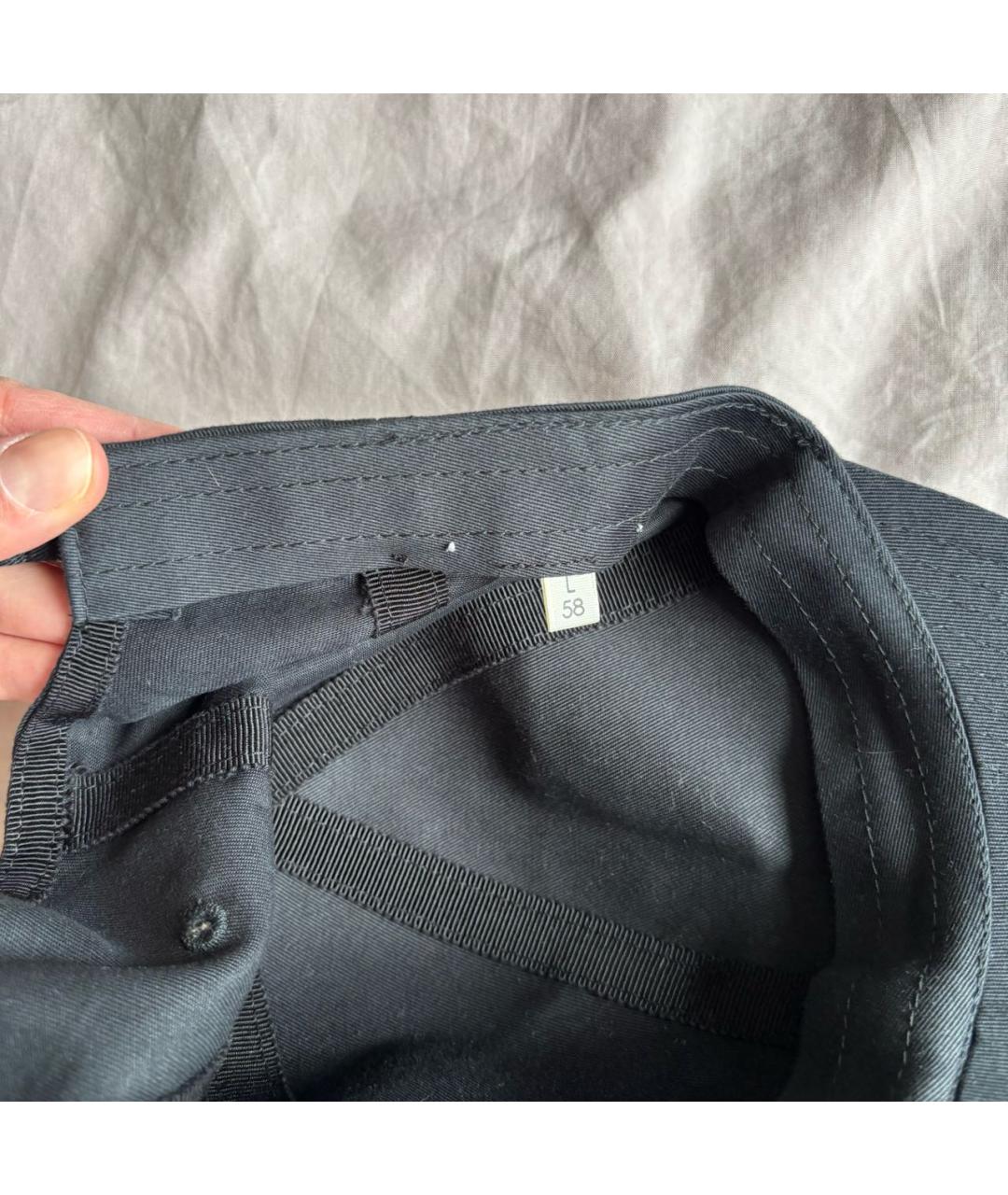 BALENCIAGA Черная хлопковая кепка, фото 6