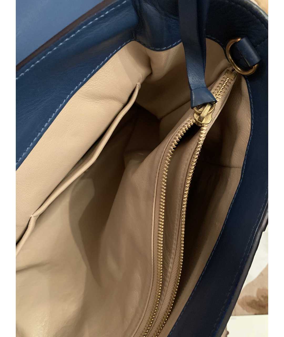 ELIE SAAB Синяя сумка тоут из экзотической кожи, фото 4