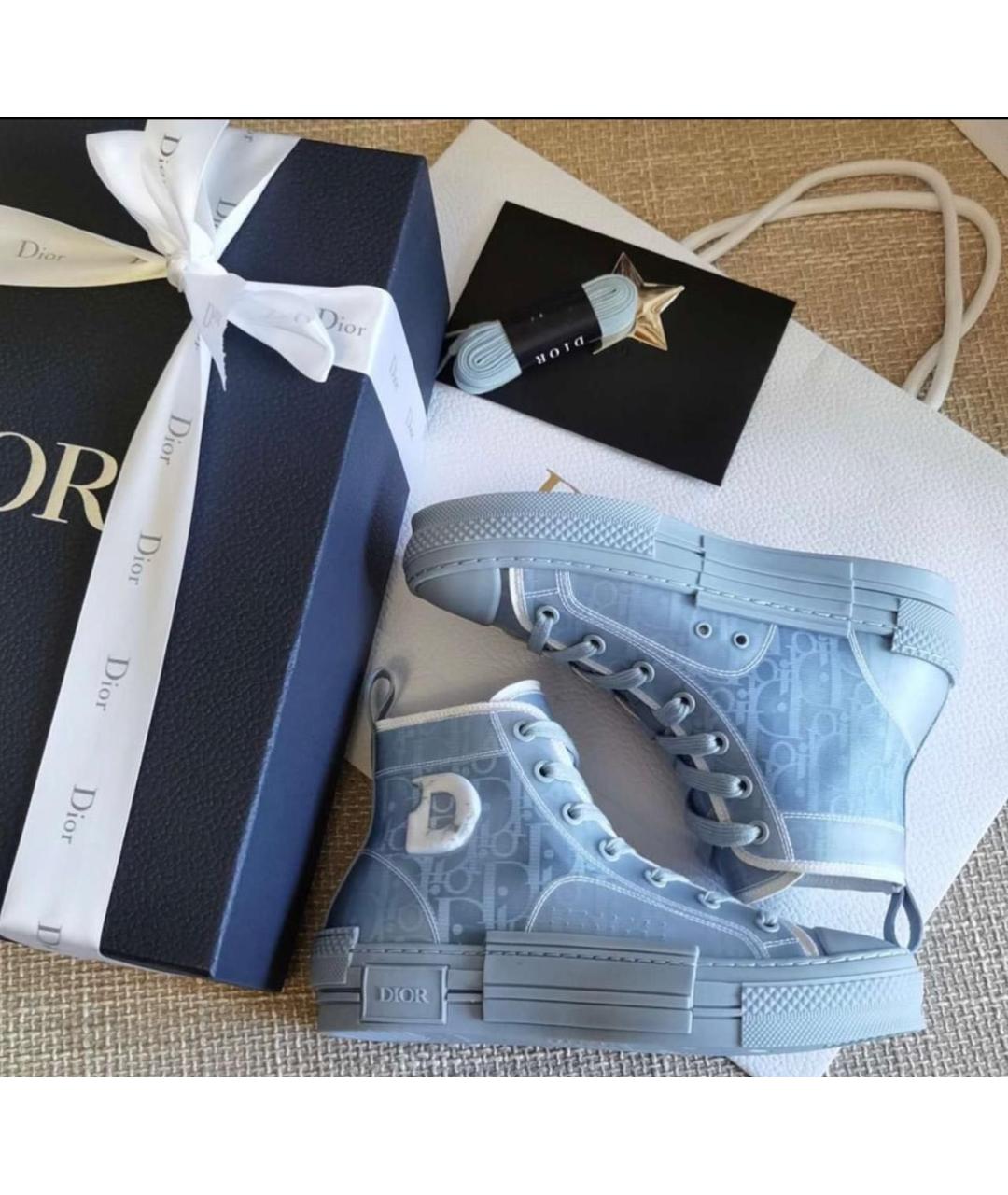CHRISTIAN DIOR Голубые кеды, фото 4