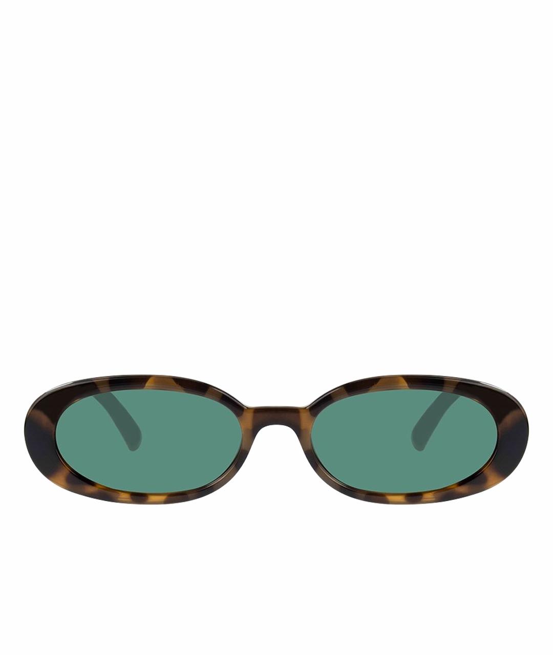 LE SPECS Коричневые пластиковые солнцезащитные очки, фото 1