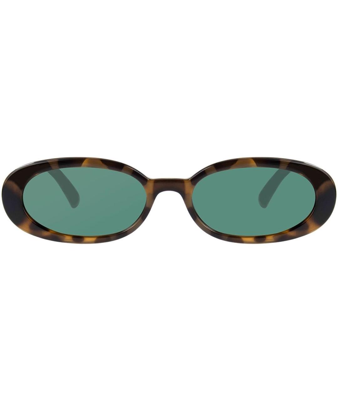 LE SPECS Коричневые пластиковые солнцезащитные очки, фото 4