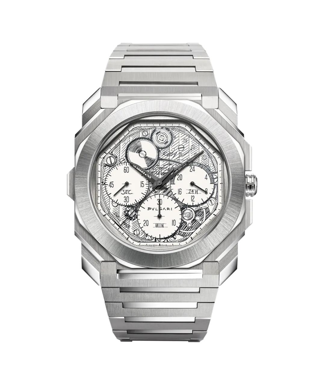 BVLGARI Серые часы, фото 1