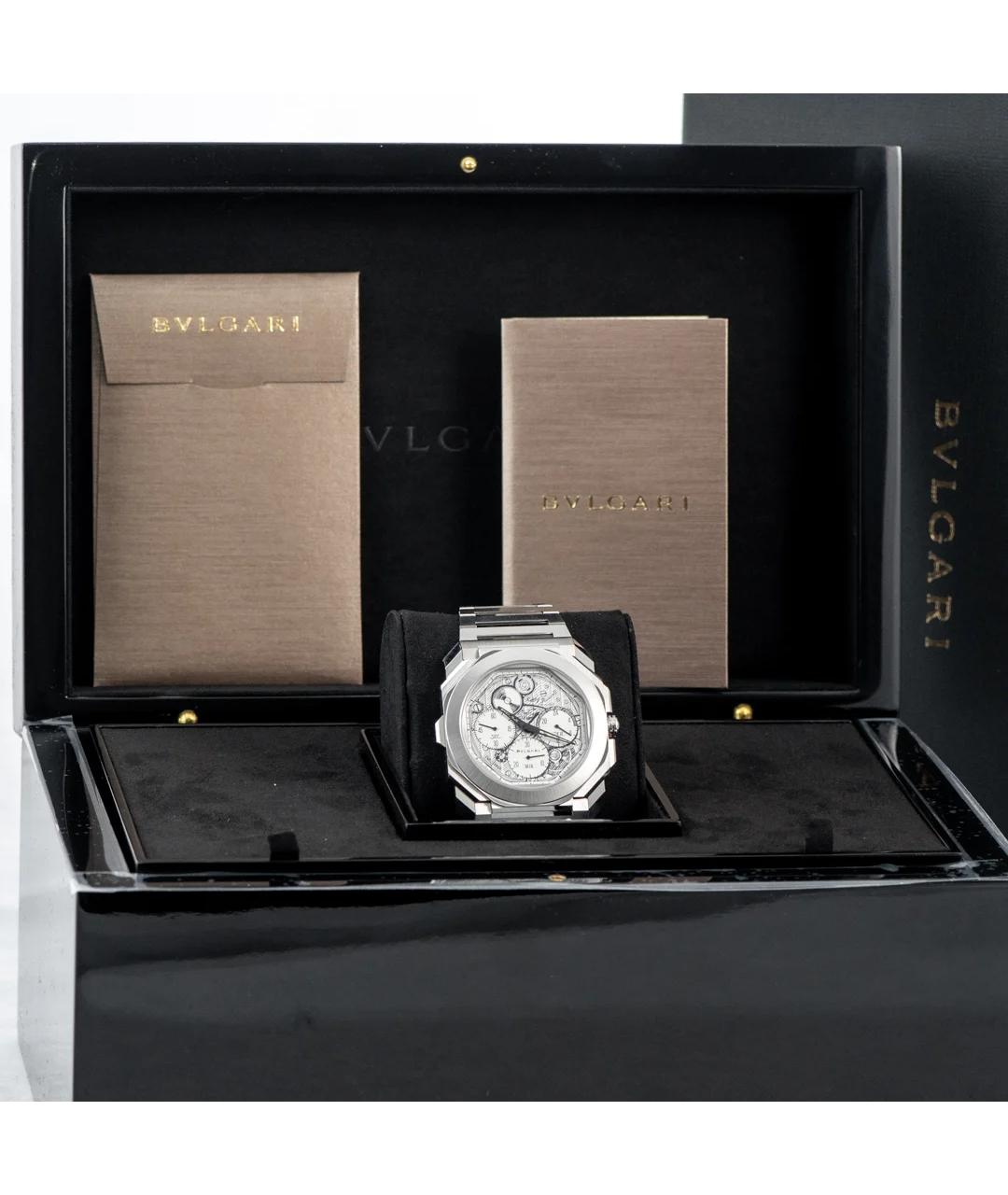 BVLGARI Серые часы, фото 7