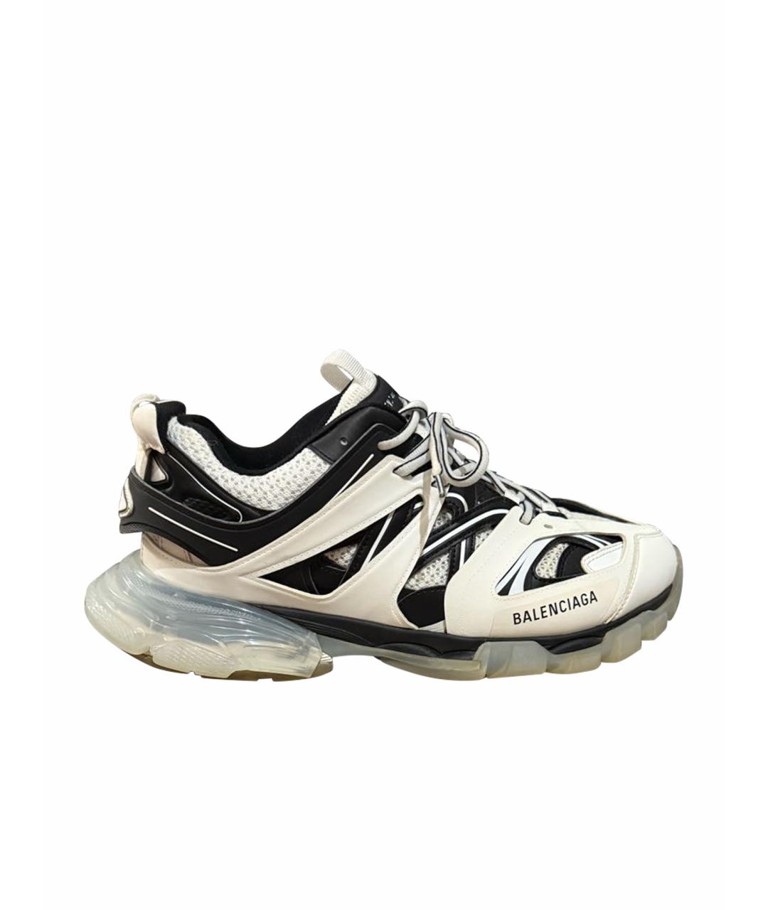 BALENCIAGA Белые кожаные низкие кроссовки / кеды, фото 1