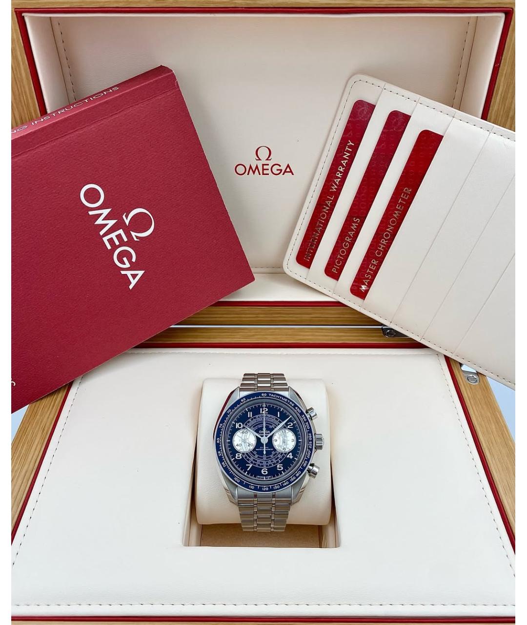 OMEGA Синие часы, фото 8