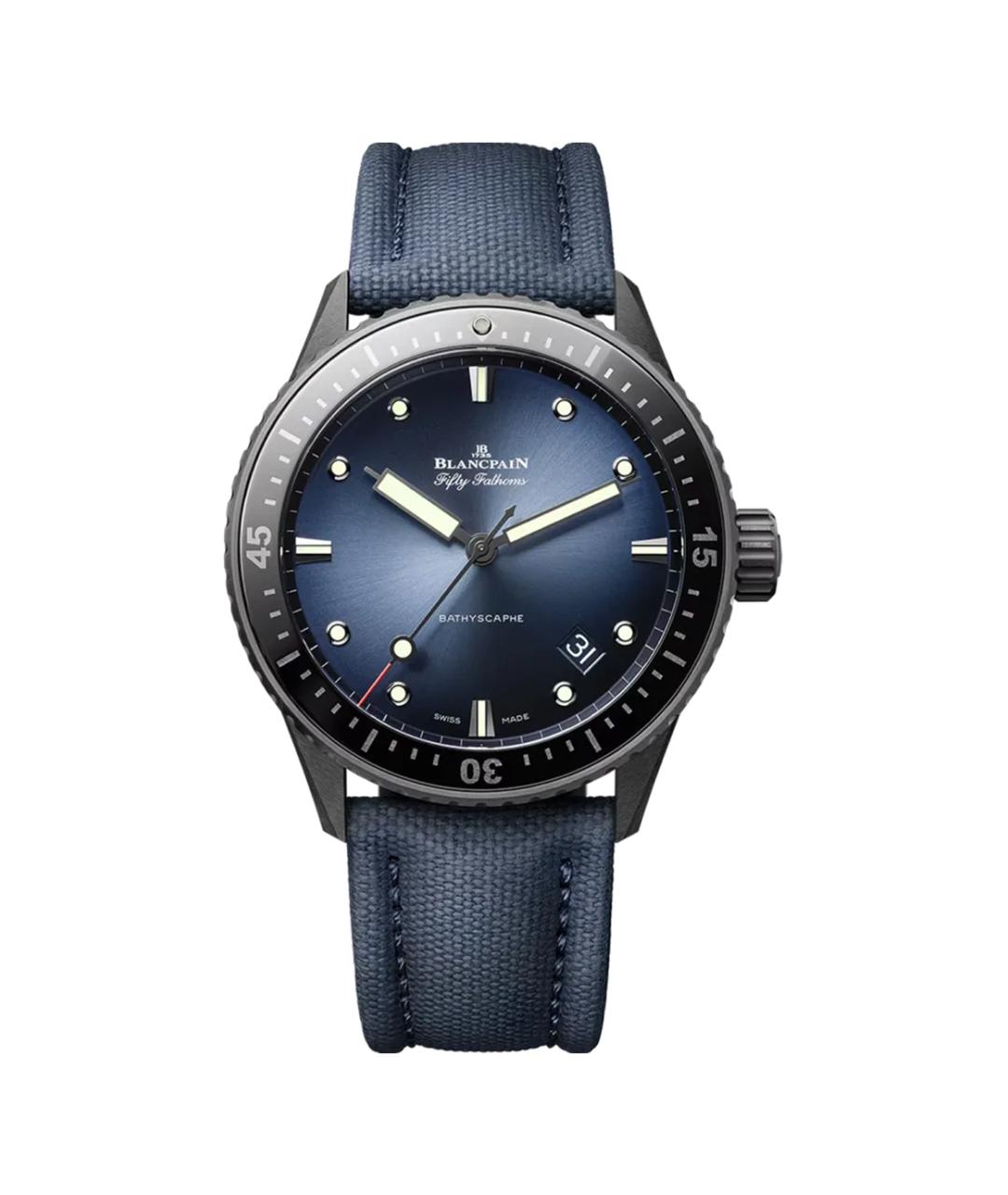 Blancpain Синие керамические часы, фото 1
