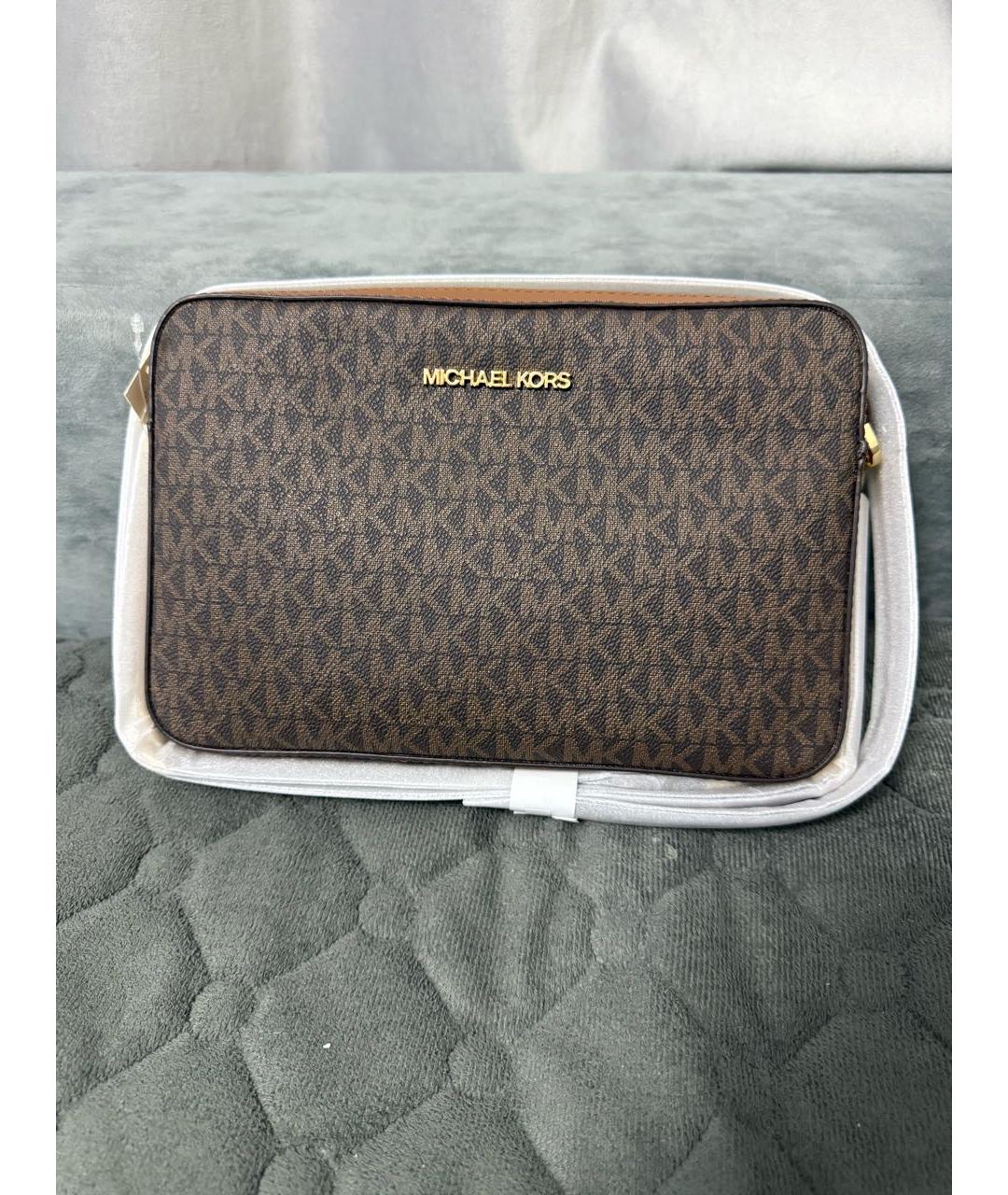 MICHAEL KORS Коричневая сумка через плечо, фото 5