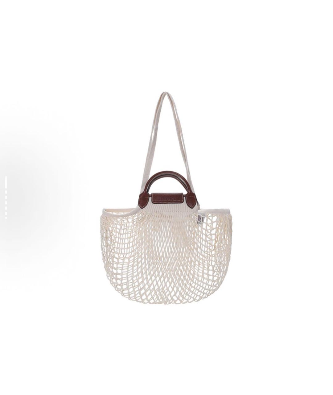 LONGCHAMP Белая пляжная сумка, фото 3